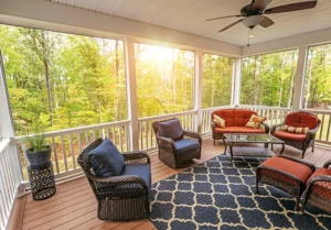 beautiful screened in patio built by elite porches decks and more