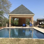 completed cabana construction