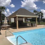 outdoor pool cabana