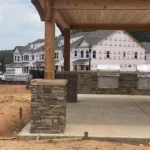 stone features on cabana